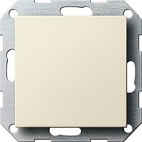 Переключатель самовозвратный без рамки Gira System55 1-кл. перекрестный 10А кремовый глянец